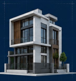 3D building design visualization