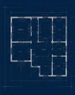 2D architectural floor plan